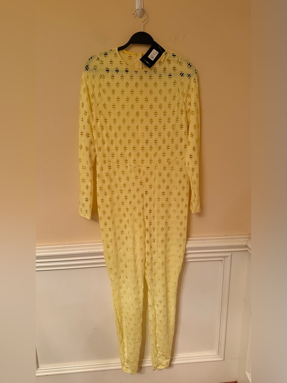 NWT Fashion Nova Yellow Enough Play Jumpsuit Size 1X - Picture 3 of 14